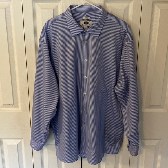 Joseph Abboud Other - Joseph Abboud Men’s (size 34/35 neck 19) Navy Striped Dress Shirt